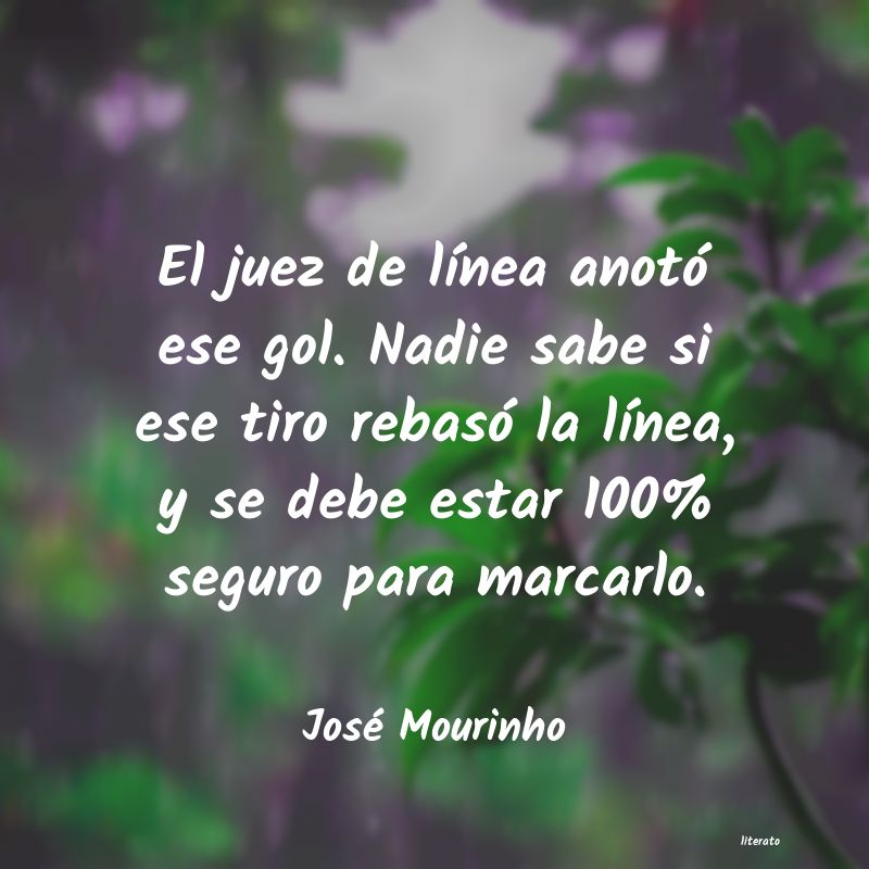 frases de José Mourinho