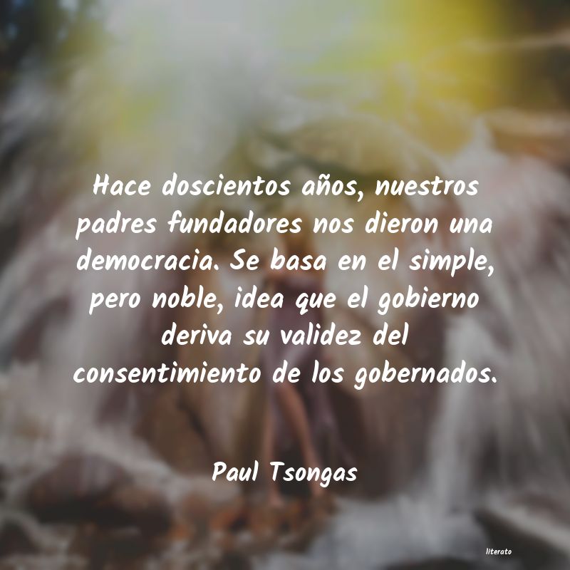frases de Paul Tsongas