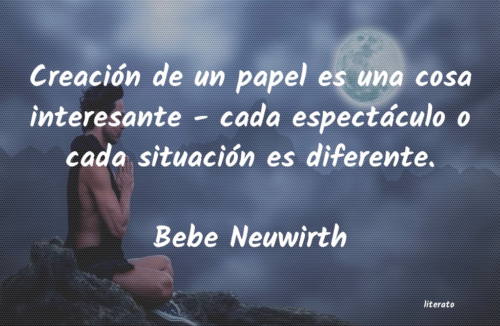 frases de Bebe Neuwirth