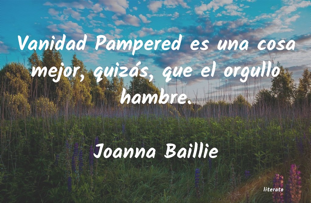 Frases de Joanna Baillie