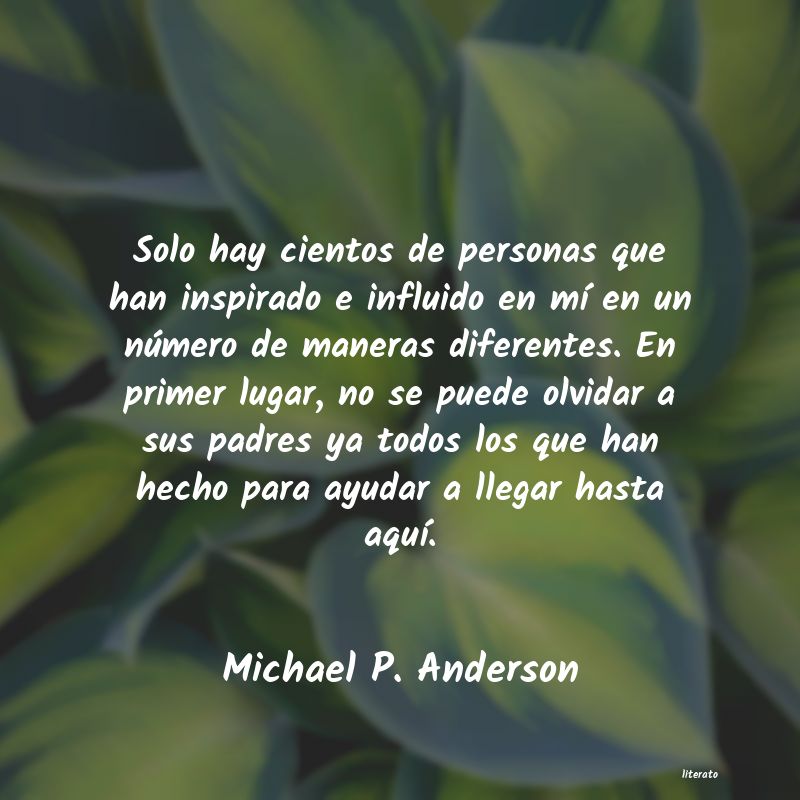 frases de Michael P. Anderson