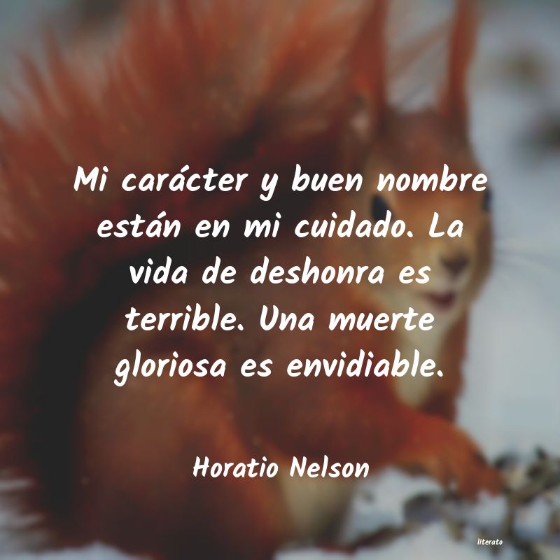 frases de Horatio Nelson