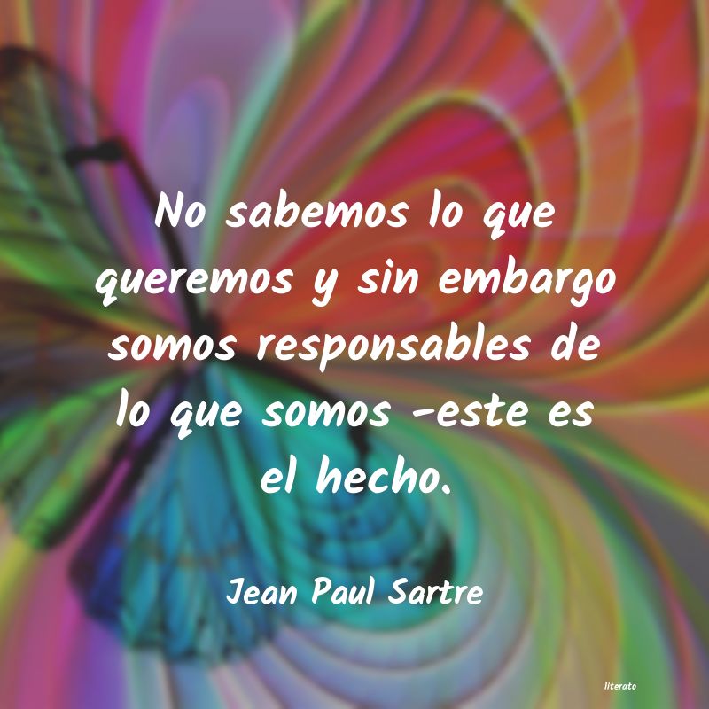 frases de Jean Paul Sartre