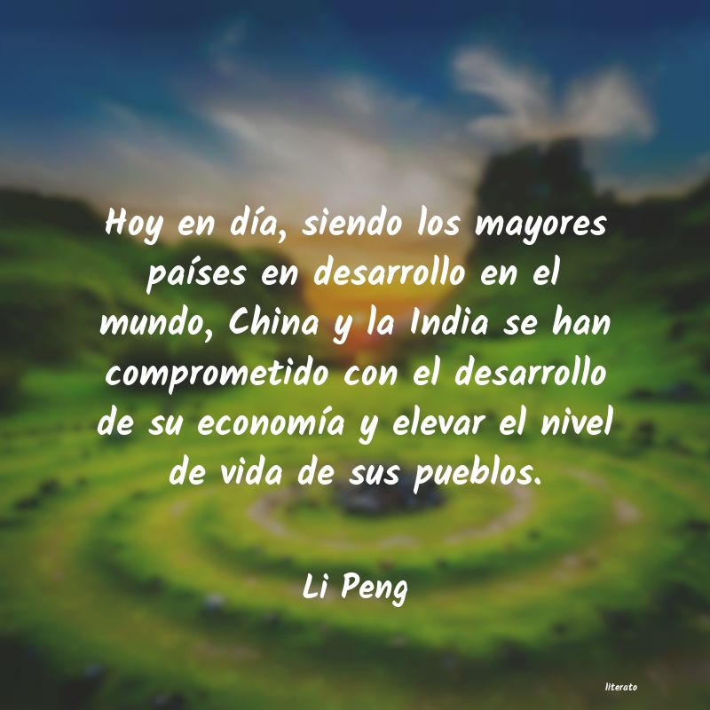 frases de Li Peng