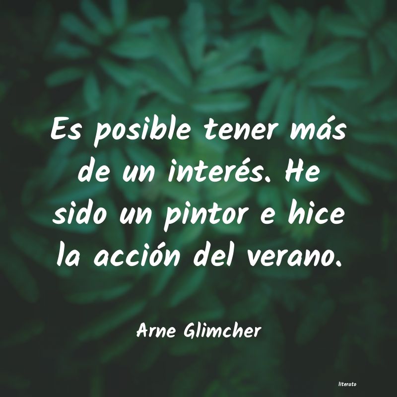 Frases de Arne Glimcher