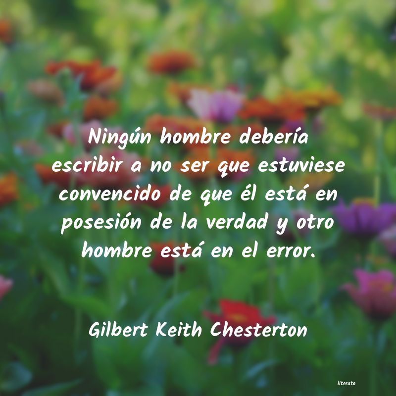 frases de Gilbert Keith Chesterton