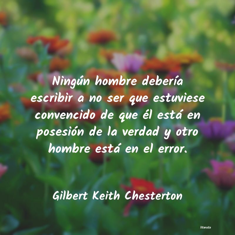 Frases de Gilbert Keith Chesterton