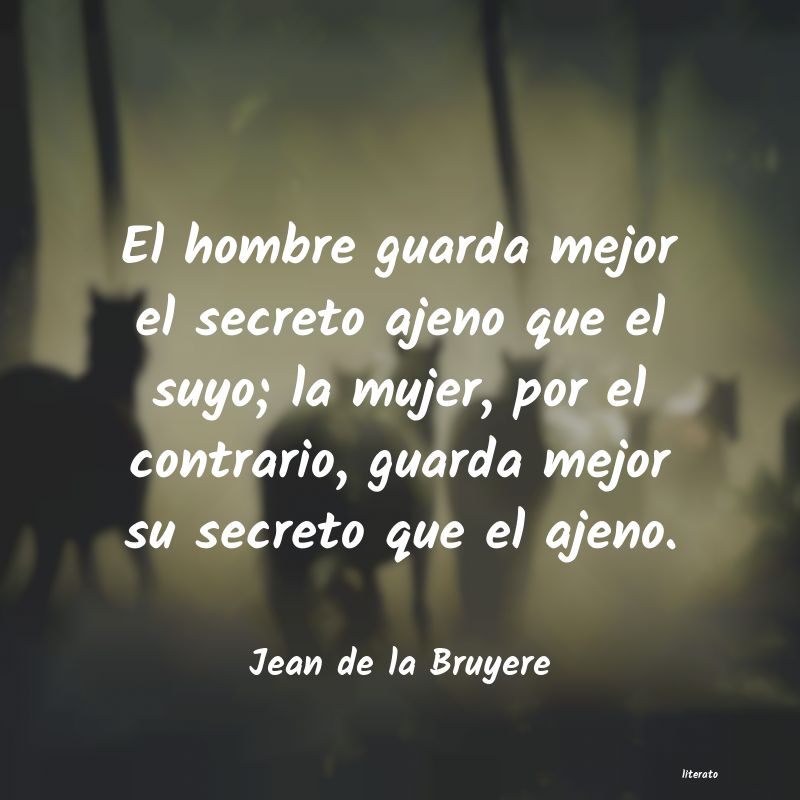 transparente en mis acciones, secreto en mis planes