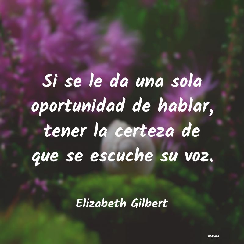frases de Elizabeth Gilbert