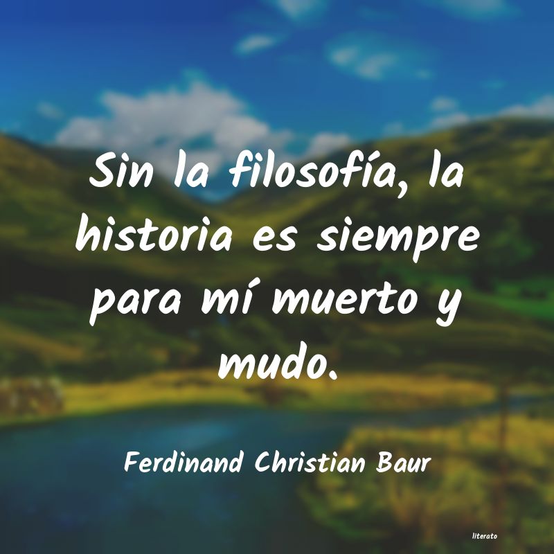 Frases de Ferdinand Christian Baur