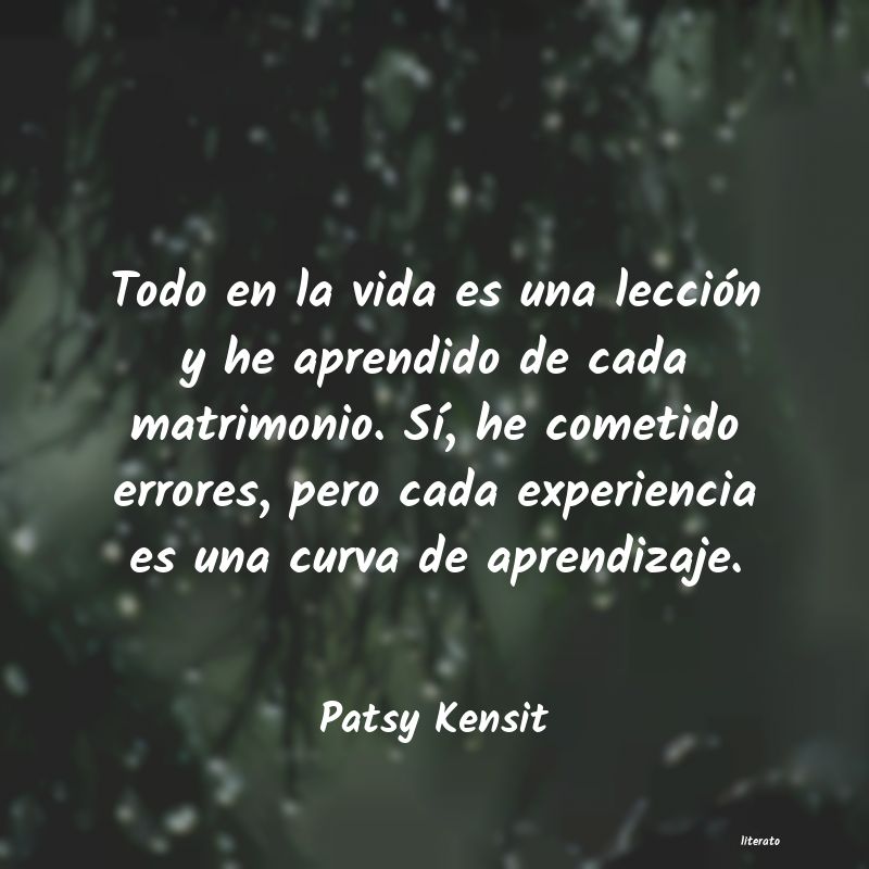 frases de Patsy Kensit