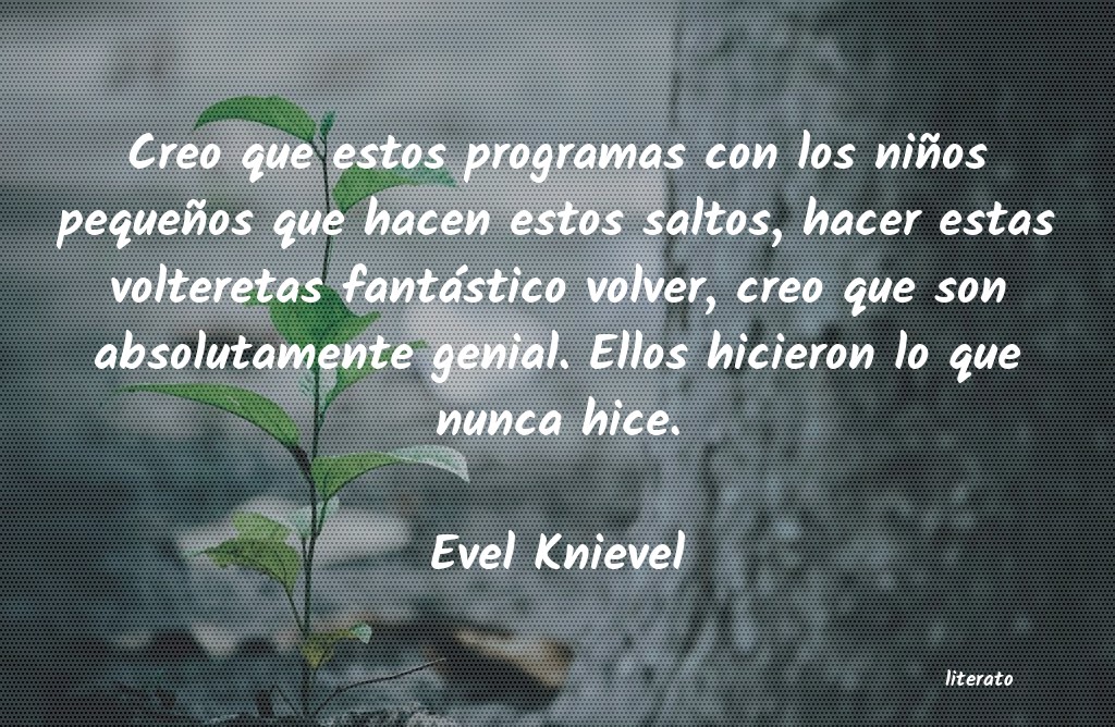 frases de Evel Knievel