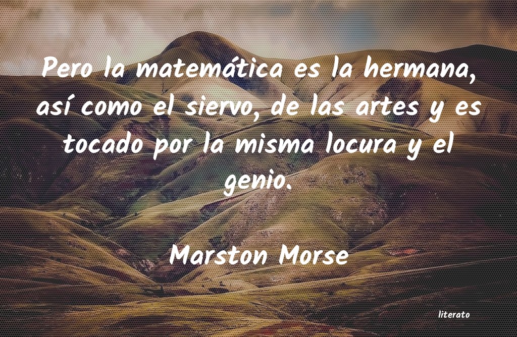 frases de Marston Morse