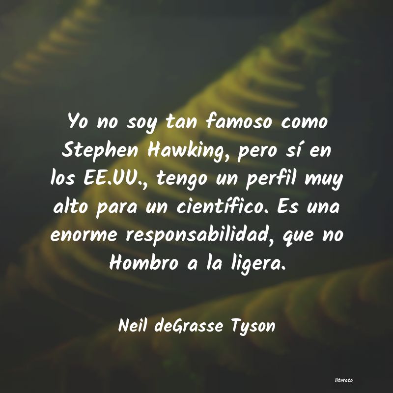 Frases de Neil deGrasse Tyson