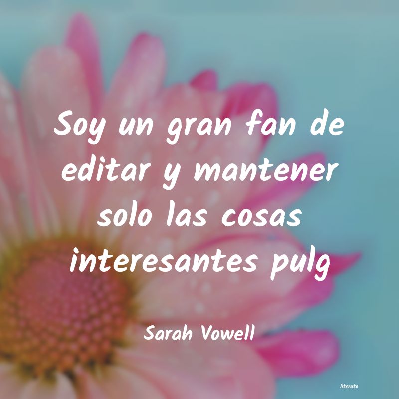 frases de Sarah Vowell