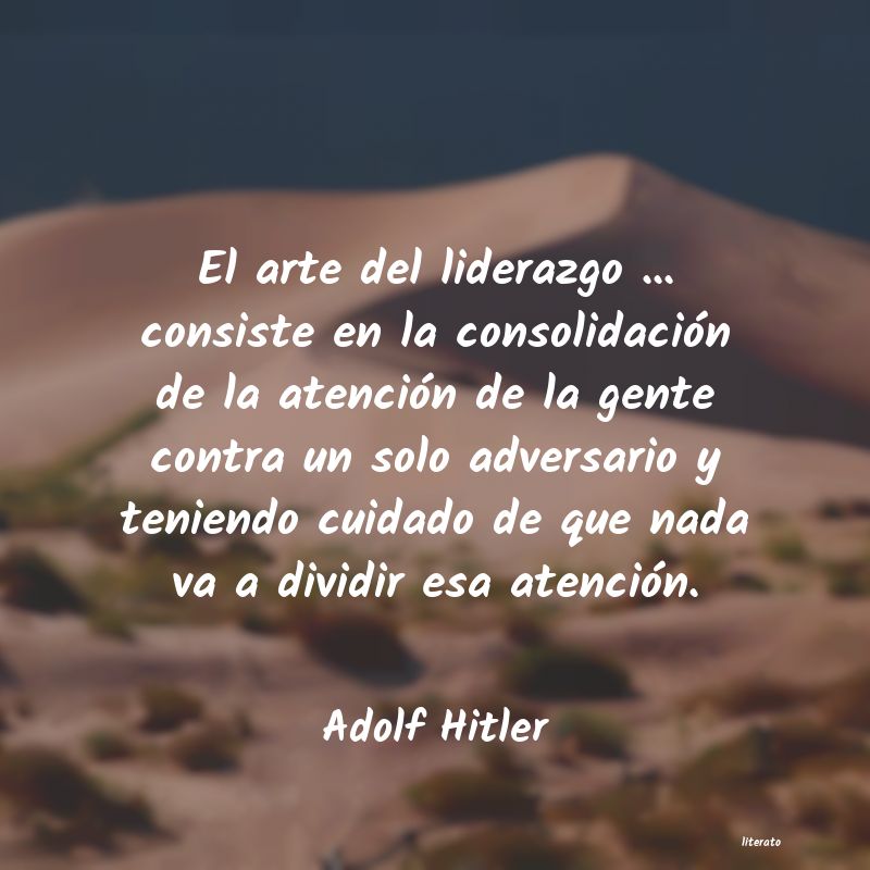 frases de Adolf Hitler