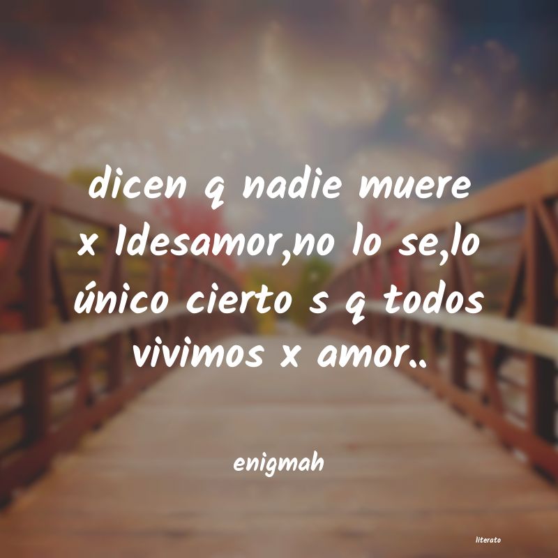 Frases de enigmah
