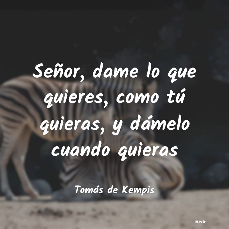 frases de Tomás de Kempis