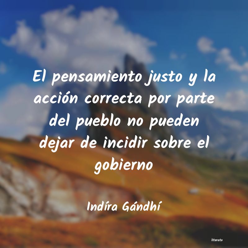 Frases de Indíra Gándhí