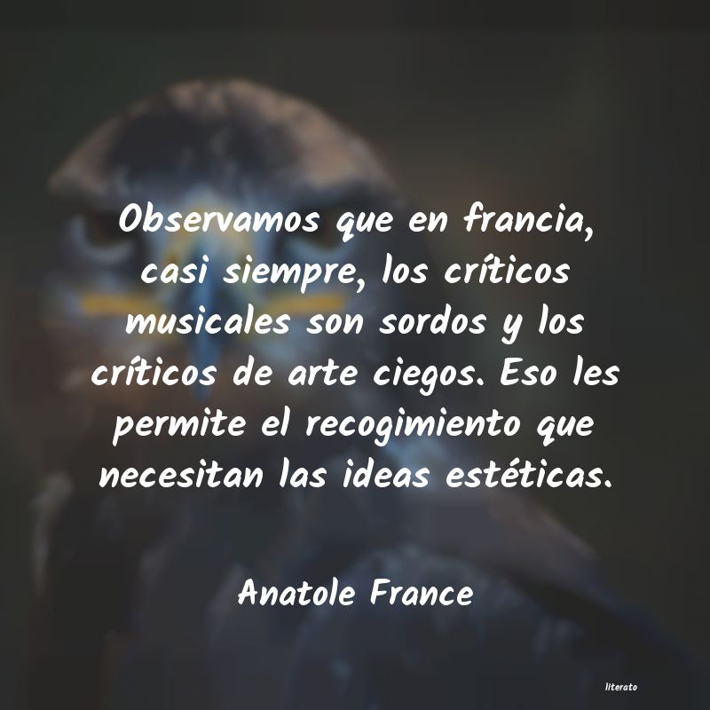 Frases de Anatole France