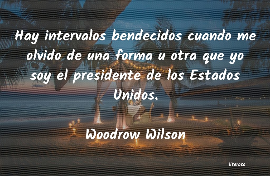 frases de Woodrow Wilson