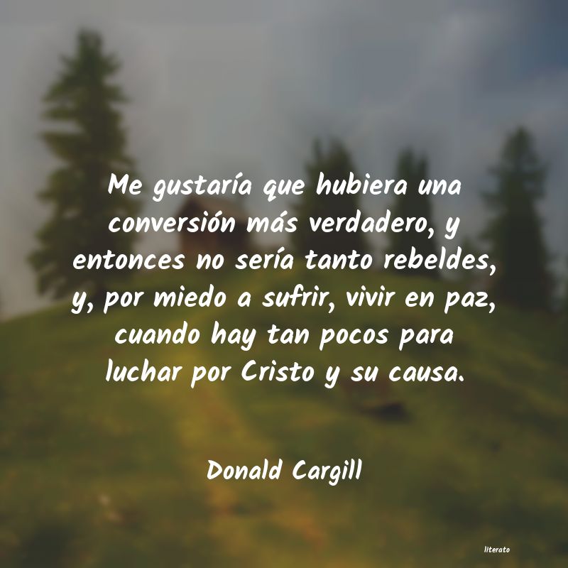 Frases de Donald Cargill