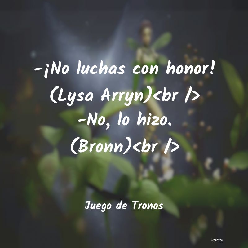 frases de Juego de Tronos