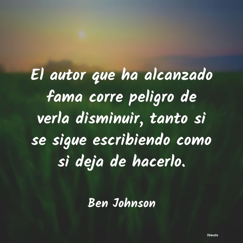 frases de Ben Johnson