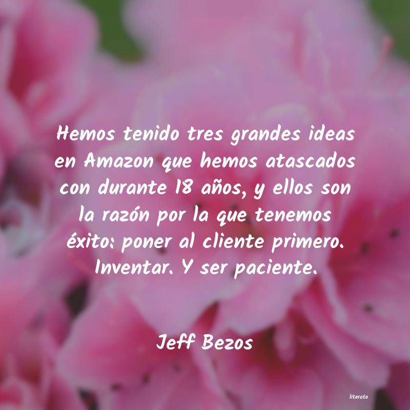 <ol class='breadcrumb' itemscope itemtype='http://schema.org/BreadcrumbList'>
<li itemprop='itemListElement'><a href='/autores/'>Autores</a></li>
<li itemprop='itemListElement'><a href='/autor/jeff_bezos/'>Jeff Bezos</a></li>
</ol>