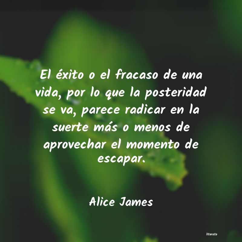 frases de Alice James