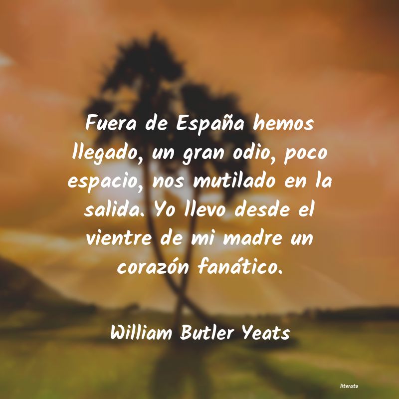 frases de William Butler Yeats