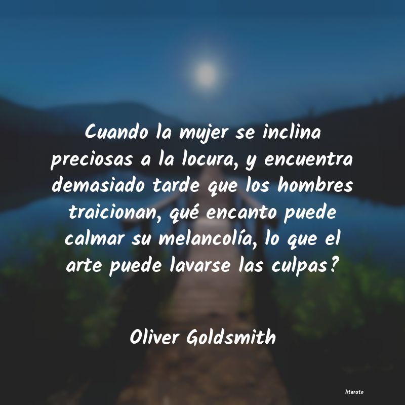 Frases de Oliver Goldsmith