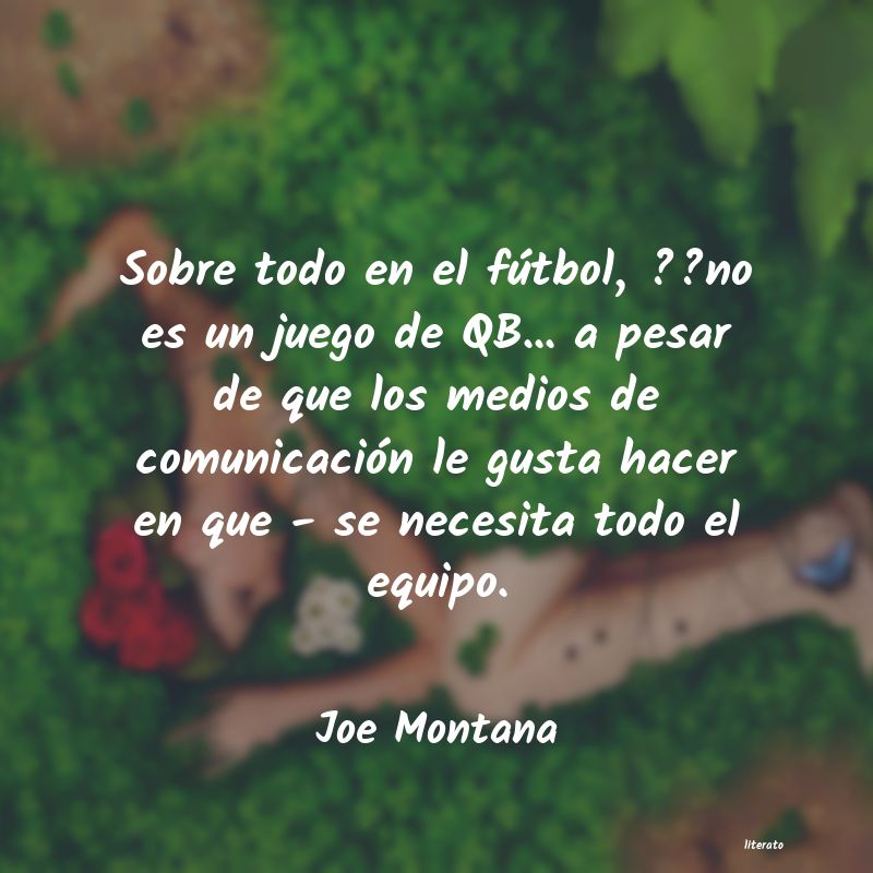 Frases de Joe Montana