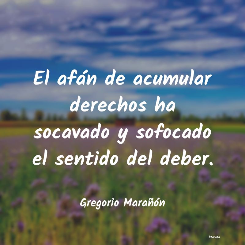 Frases de Gregorio Marañón