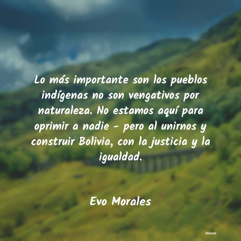 frases de Evo Morales