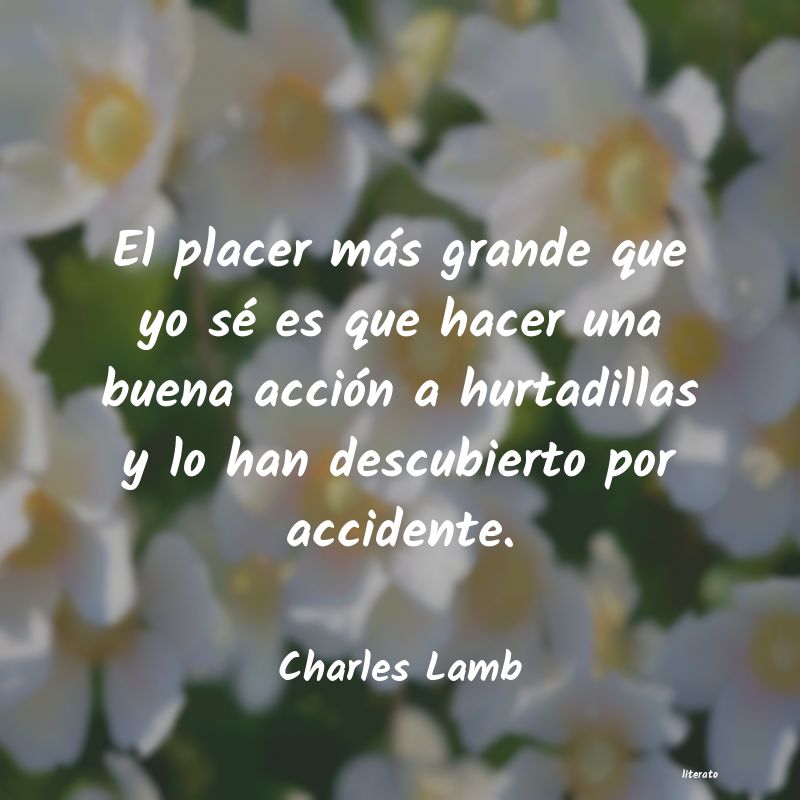 frases de Charles Lamb