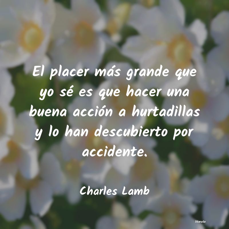 Frases de Charles Lamb