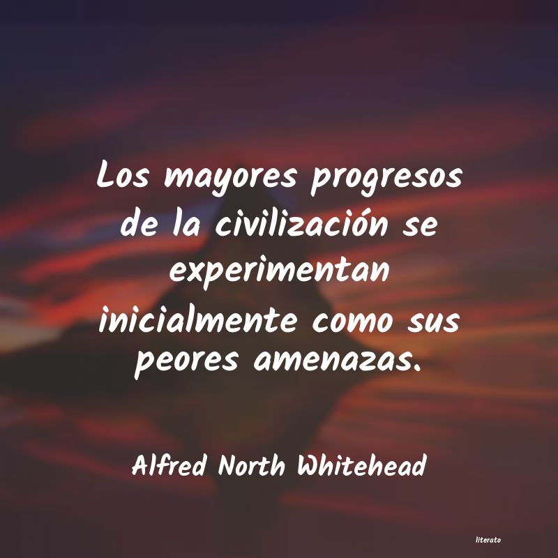 Frases de Alfred North Whitehead