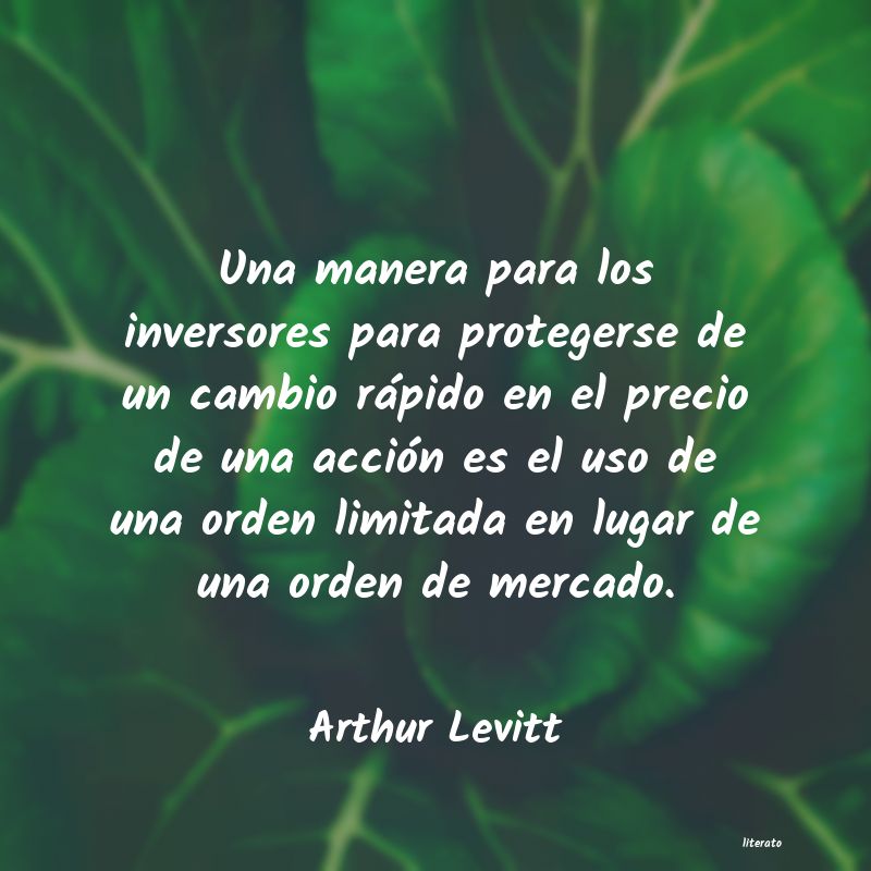 frases de Arthur Levitt
