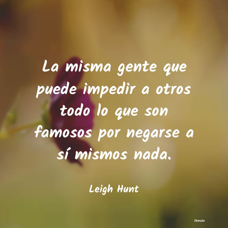 frases de Leigh Hunt