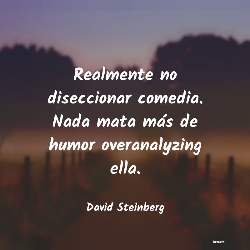 frases de David Steinberg