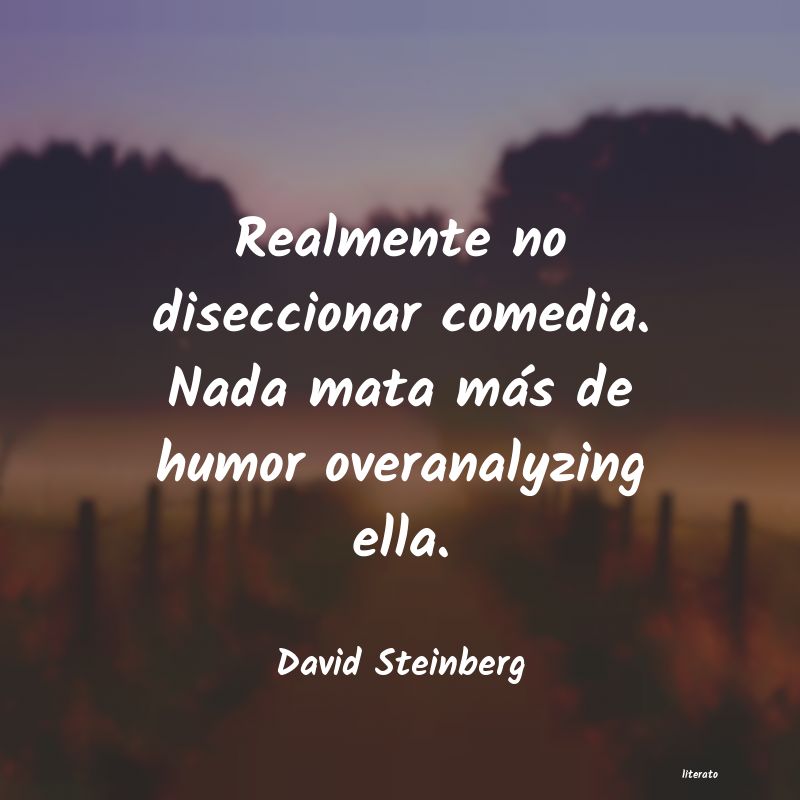 Frases de David Steinberg