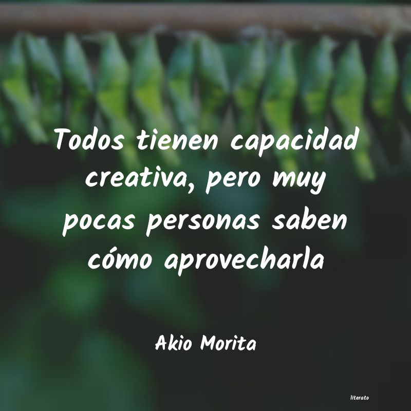 frases de Akio Morita