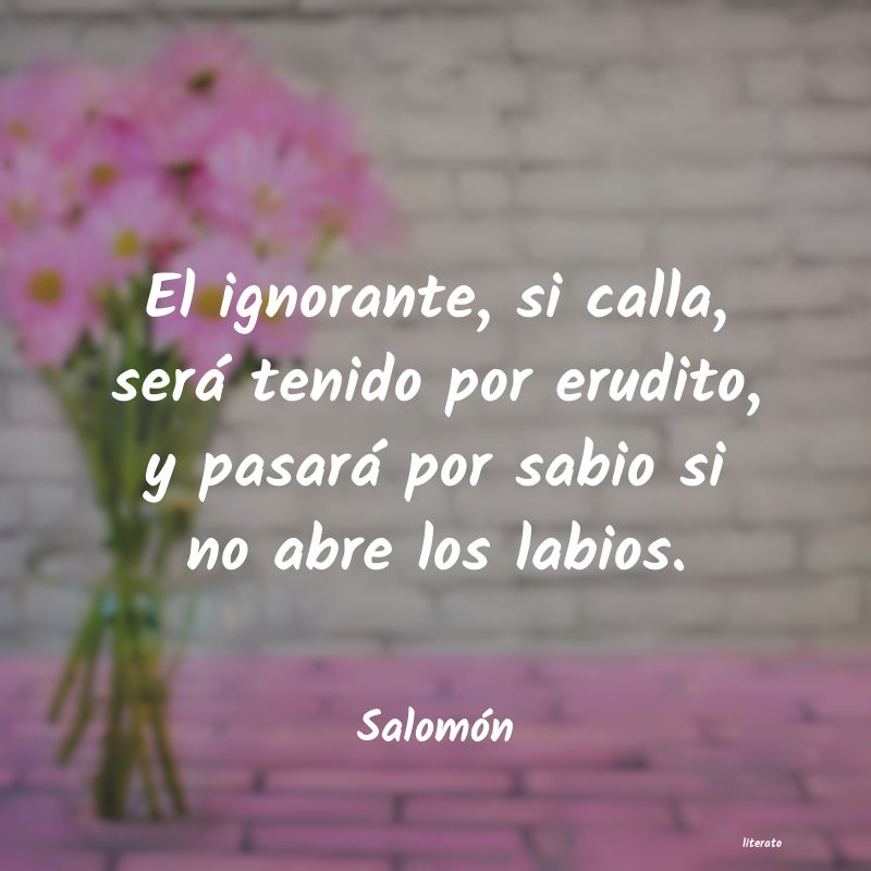 Frases de Salomón