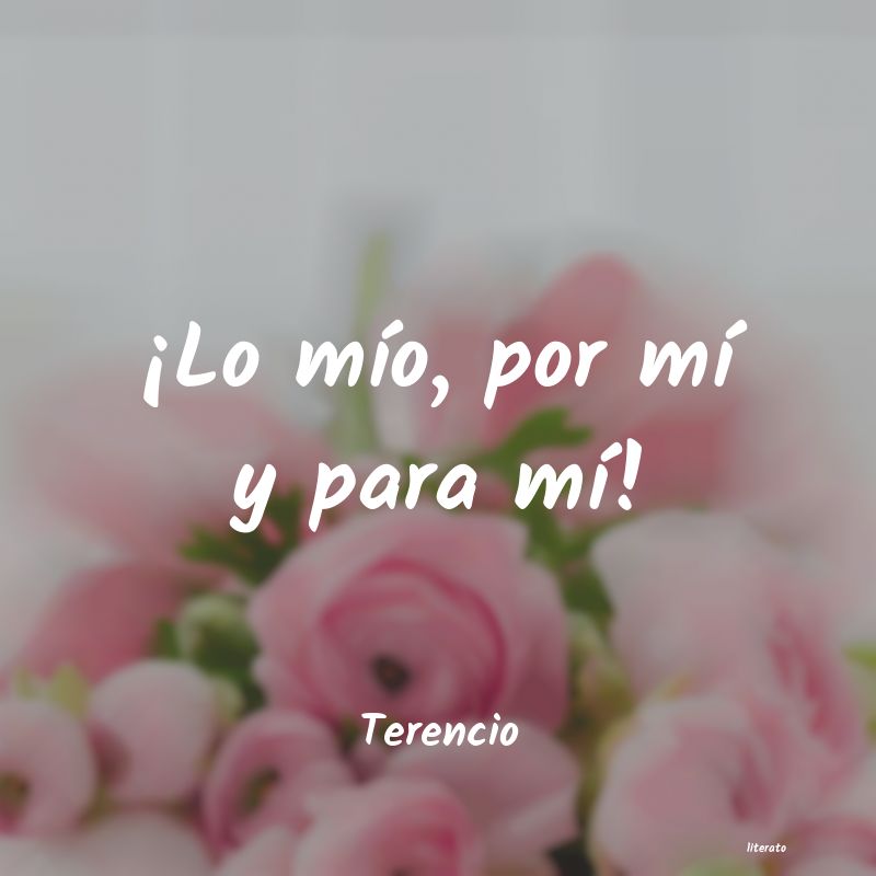 frases de Terencio