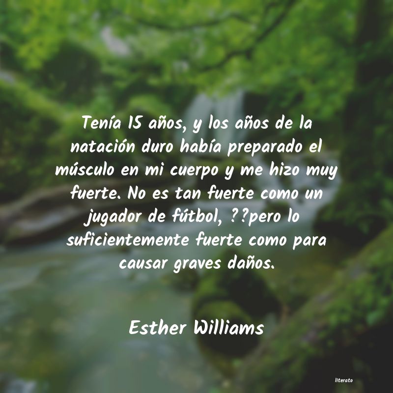 Frases de Esther Williams