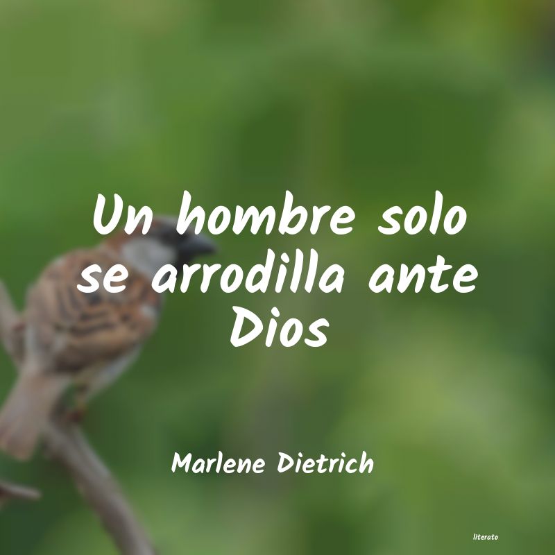 frases de Marlene Dietrich
