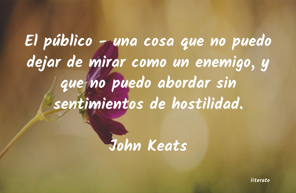 Frases de John Keats