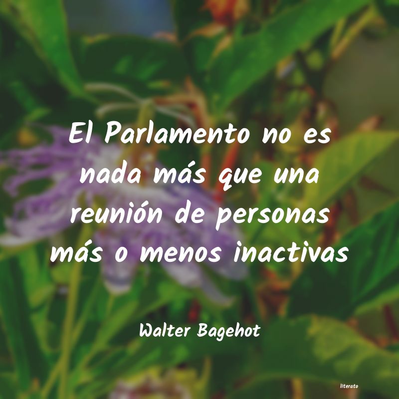 frases de Walter Bagehot