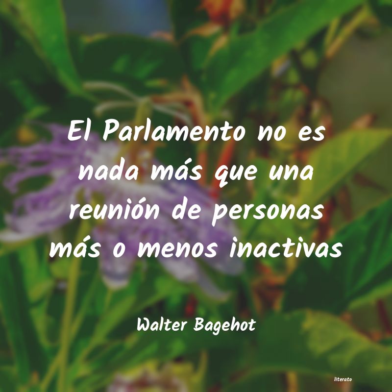 Frases de Walter Bagehot